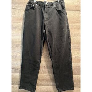 Mens Black Calvin Klein Straight Leg Cotton Jeans Size 34/30